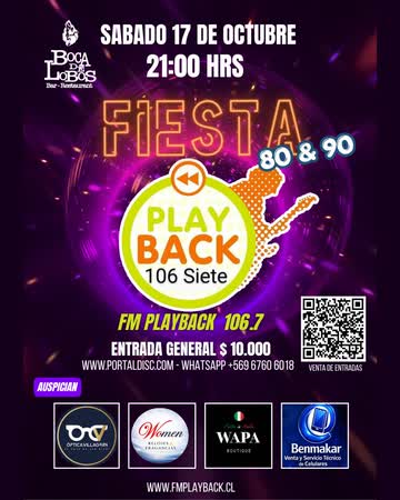 FIESTA FM PLAYBACK 106.7 EN BOCA DE LOBOS, TEMUCO