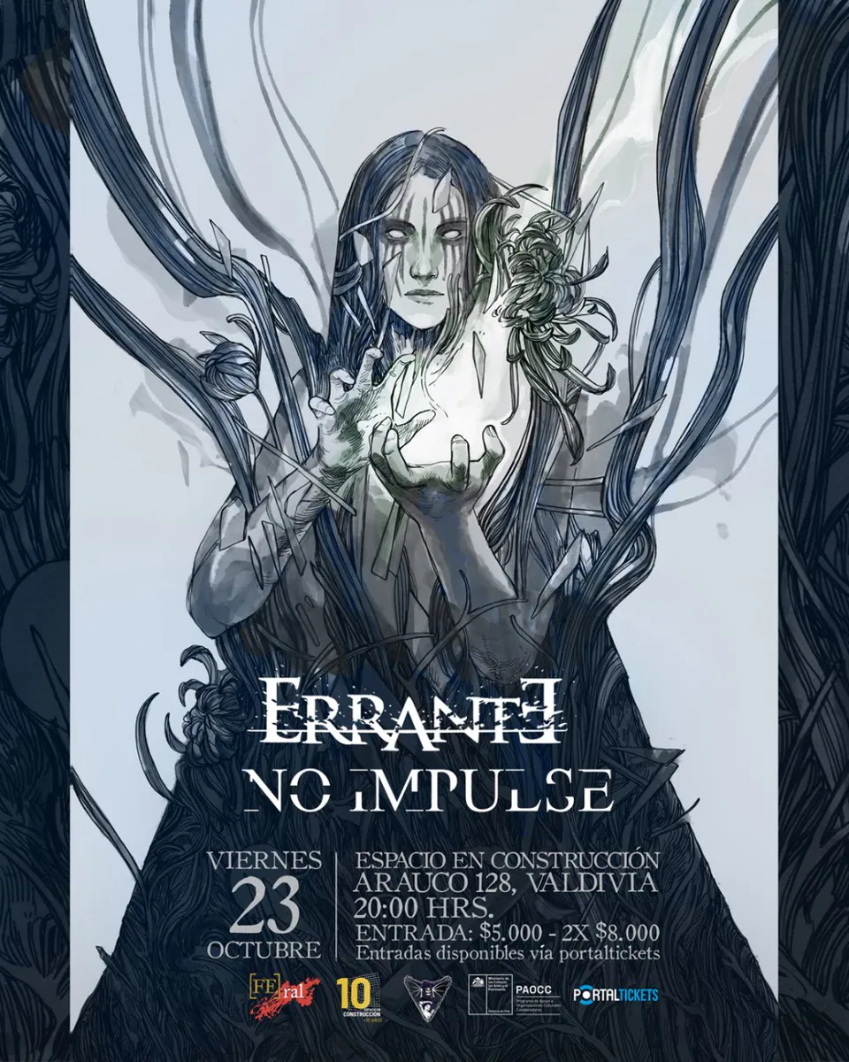 ERRANTE + NO IMPULSE EN ESPACIO EN CONSTRUCCIÓN, VALDIVIA