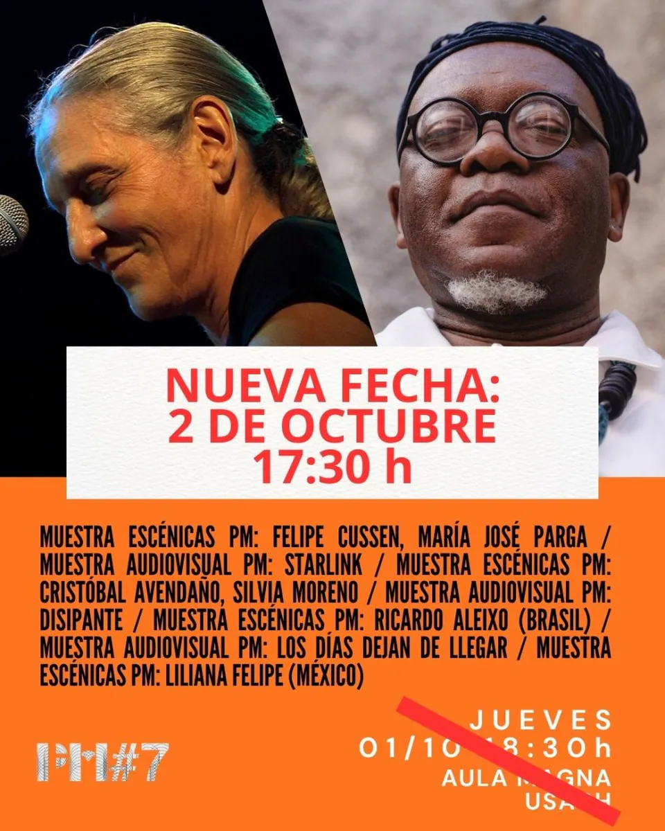 FESTIVAL POESÍA Y MÚSICA PM#7 AÑOS - TEATRO AULA MAGNA USACH - SEGUNDA JORNADA, 1 OCTUBRE