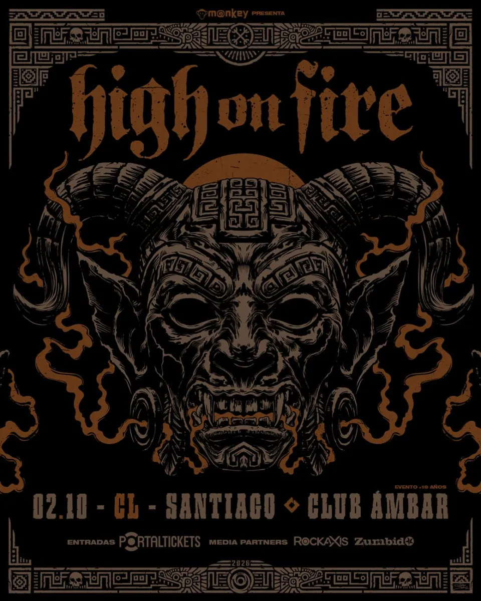 HIGH ON FIRE EN CHILE - CLUB ÁMBAR