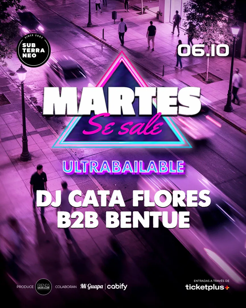MARTES SE SALE! ? MARTES 06 OCTUBRE ? Club Subterraneo (+21)