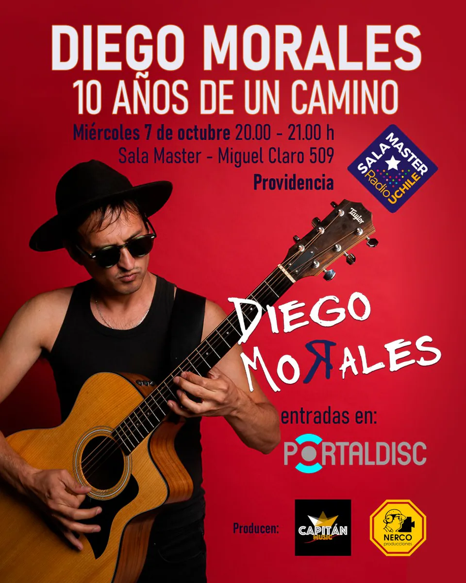 DIEGO MORALES FULL BANDA: 10 AÑOS DE UN CAMINO EN SALA MASTER