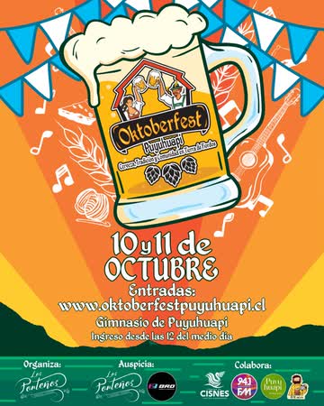 OKTOBERFEST PUYUHUAPI EN GIMNASIO MUNICIPAL PUYUHUAPI, CISNE