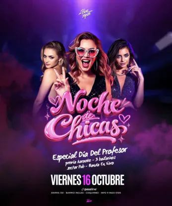 Noche de chicas 💅💃💋 Especial día del Profesor 👩🏫📚 By Blue Moon Coquimbo📍 (+25)