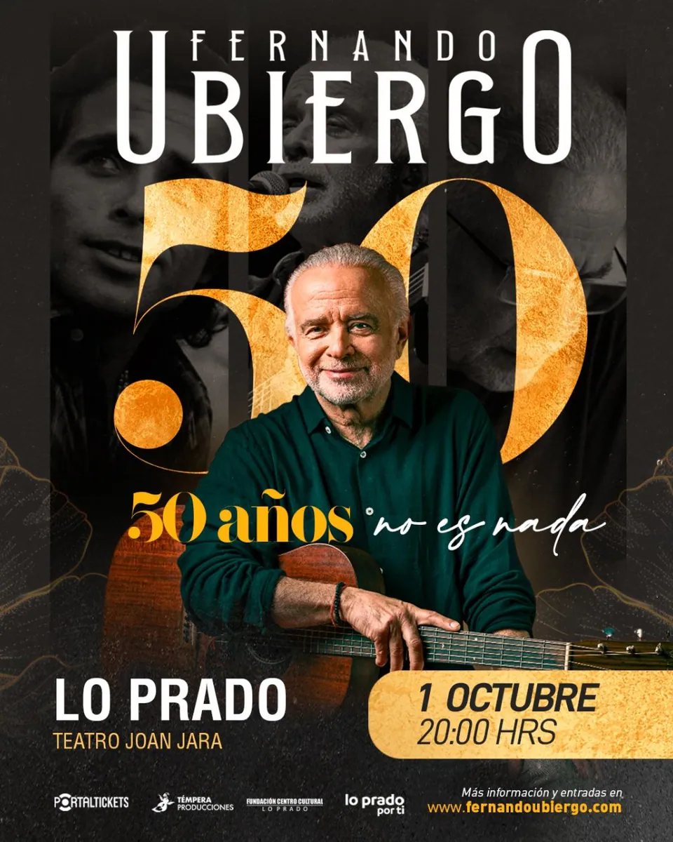FERNANDO UBIERGO: 50 AÑOS NO ES NADA - TEATRO JOAN JARA (LO PRADO)