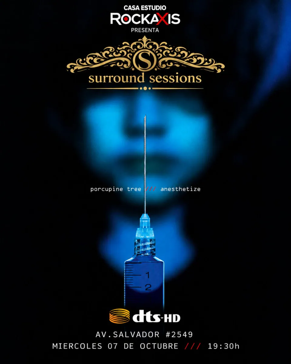 SURROUND SESSIONS: PORCUPINE TREE - ANESTHETIZE EN CASA ESTUDIO ROCKAXIS (agotado)