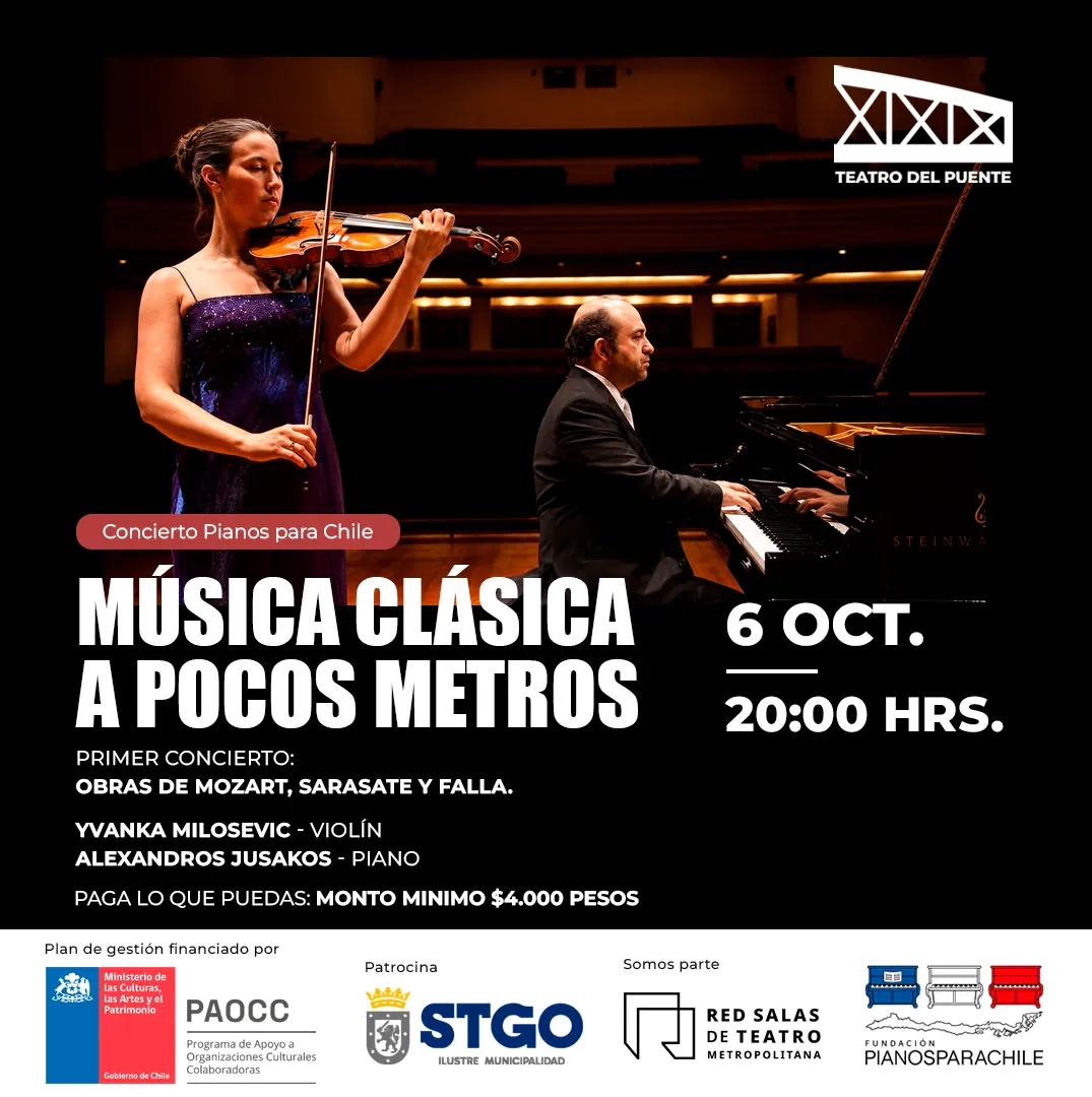 Yvanka Milosevic, violin - Alexandros Jusakos, piano - Obras de Mozart, Sarasate y Falla