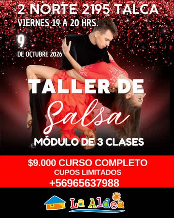 TALLER DE SALSA EN CENTRO CULTURAL LA ALDEA, TALCA
