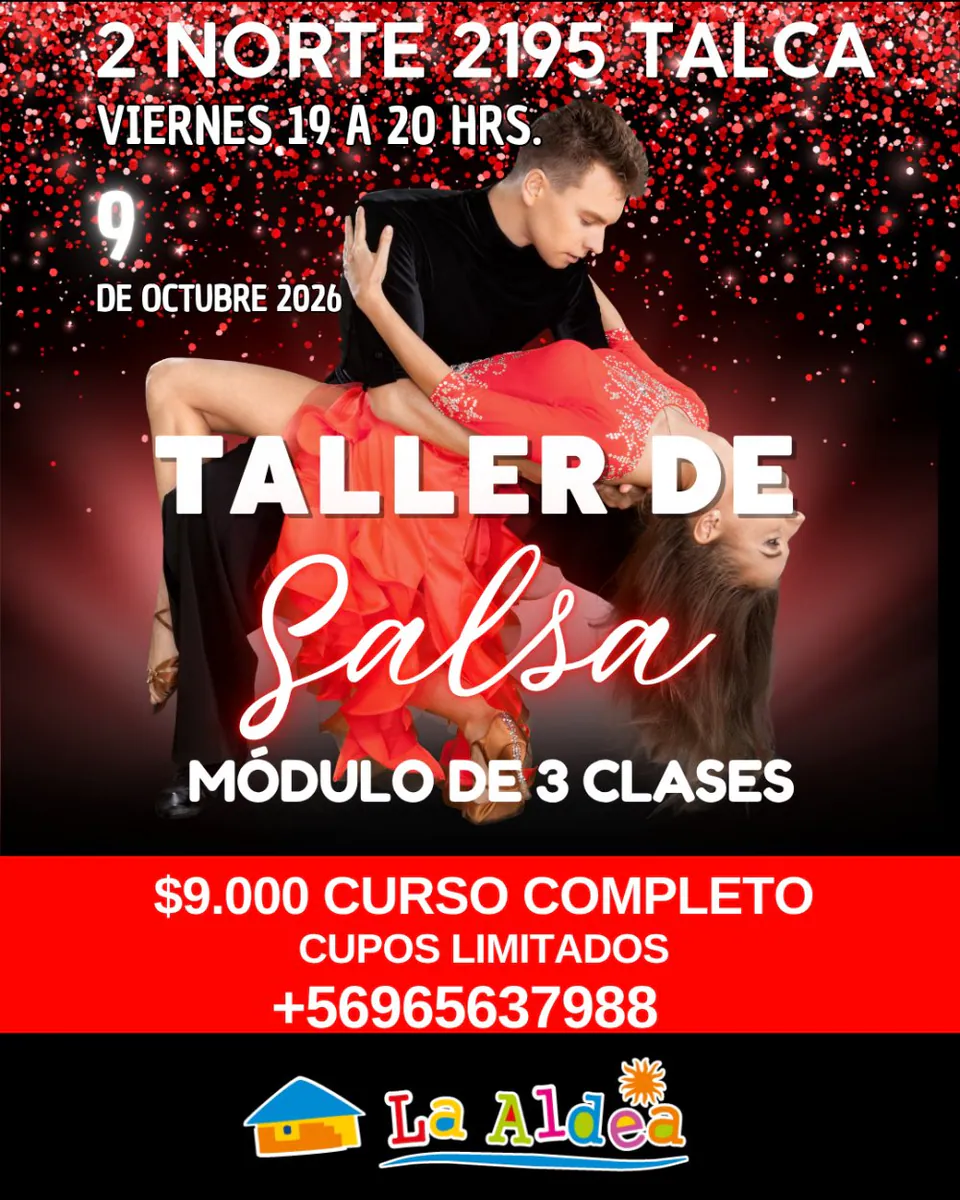 TALLER DE SALSA EN CENTRO CULTURAL LA ALDEA, TALCA