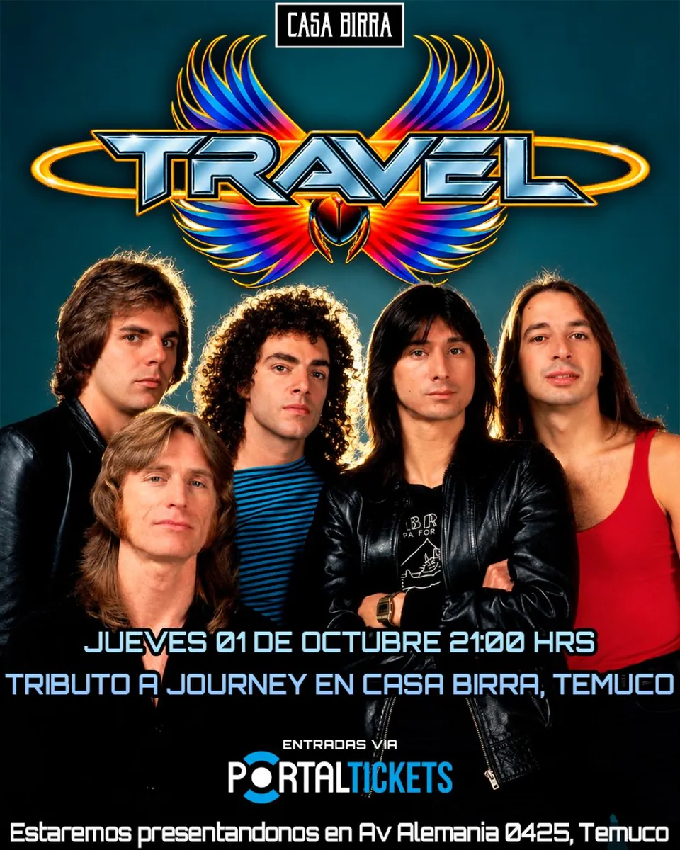 TRAVEL: TRIBUTO A JOURNEY EN CASA BIRRA, TEMUCO