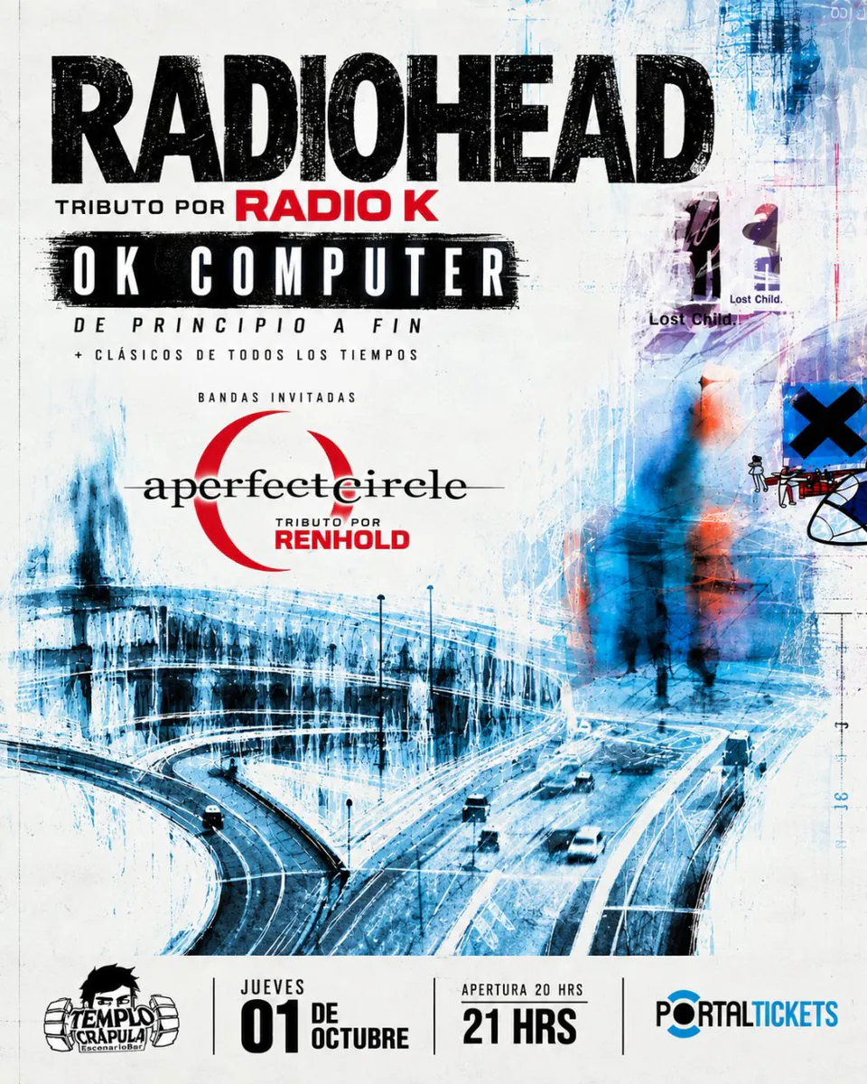 TRIBUTO A RADIOHEAD: OK COMPUTER + A PERFECT CIRCLE EN TEMPLO CRÁPULA, CONCEPCIÓN