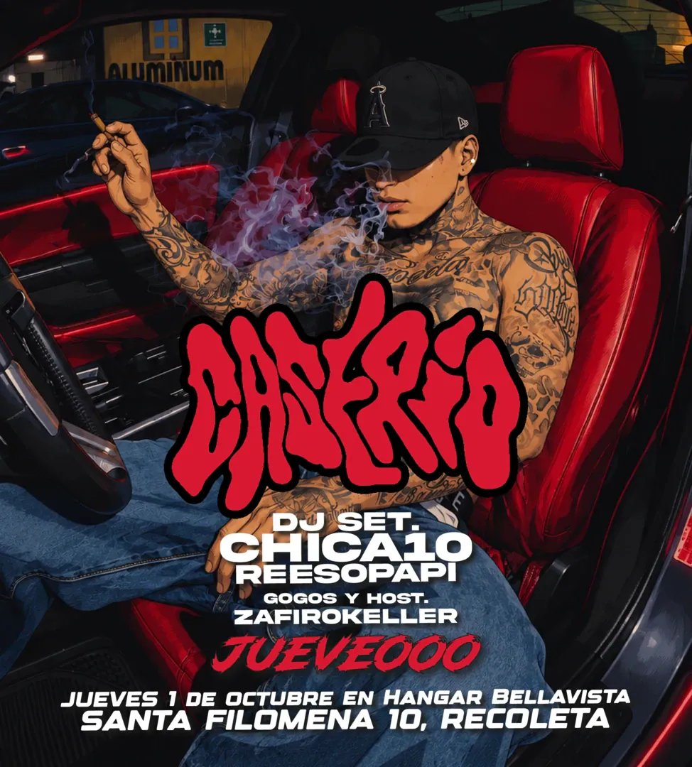 JUEVEOO ? en Caserio fiesta este Jueves 1 de Octubre en Hangar Bellavista