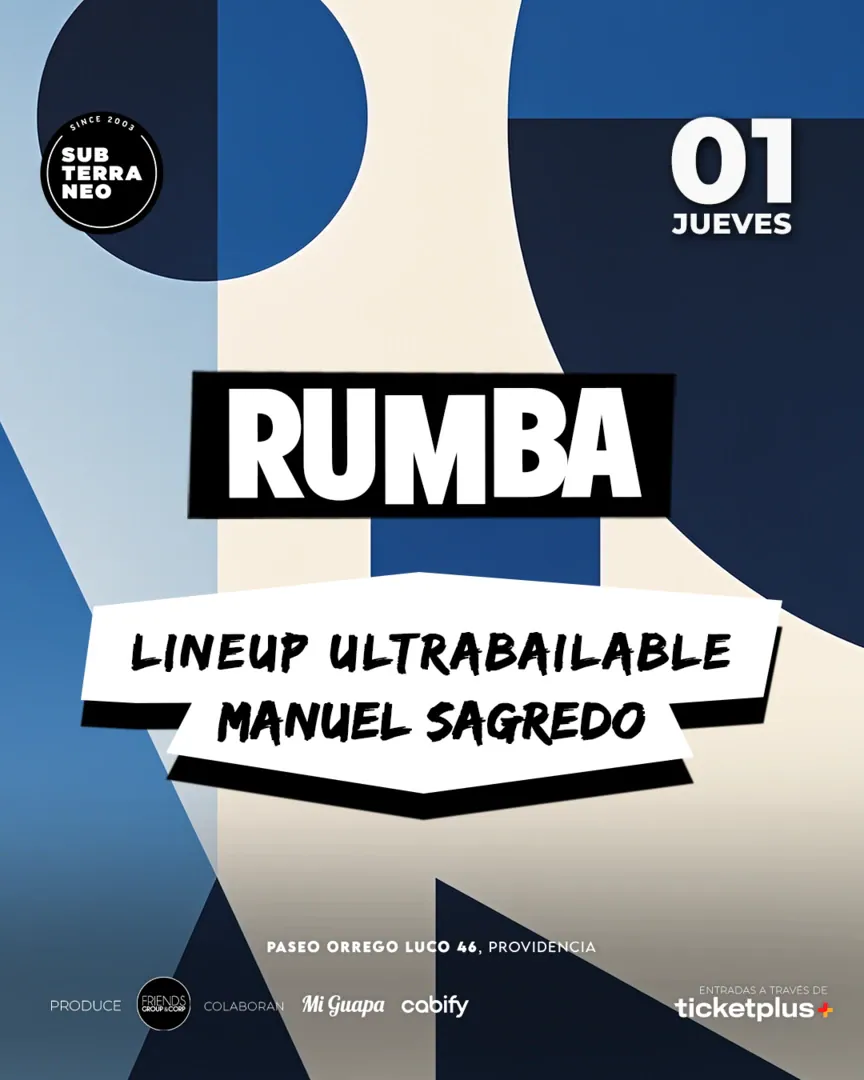 RUMBA Full Ultrabailable ? JUEVES 01 OCTUBRE ? Club Subterraneo (+21M & +23H)