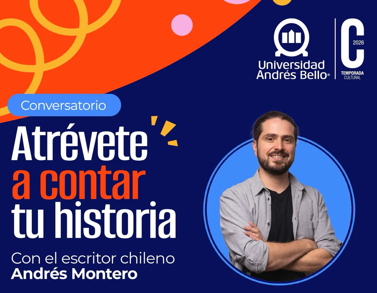 EVENTO GRATUITO | Conversatorio “Atrévete a contar tu historia” con escritor Andrés Montero
