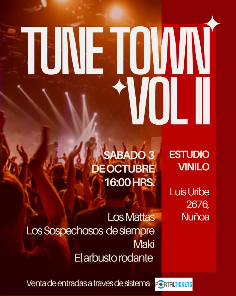 TUNE TOWN FEST VOL.2: LOS MATTAS + LOS SOSPECHOSO DE SIEMPRE + MAKI + EL ARBUSTO RODANTE EN ESTUDIO VINILO