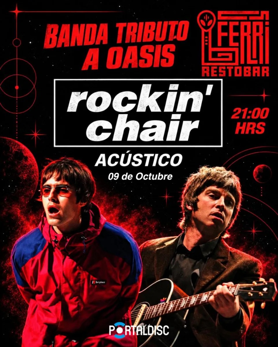 ROCKIN' CHAIR TRIBUTO A OASIS ACÚSTICO EN FERRI RESTOBAR, VALPARAÍSO